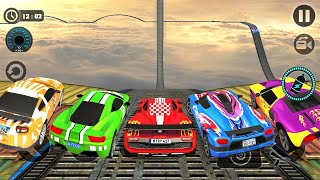 Impossible Stunt Car Tracks 3D - All Vehicles Unlocked! Walkthrough game Android IOS GamePlay screenshot 4