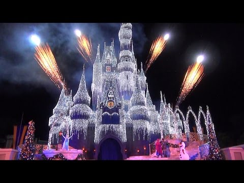 Elsa Lights Cinderella Castle in 