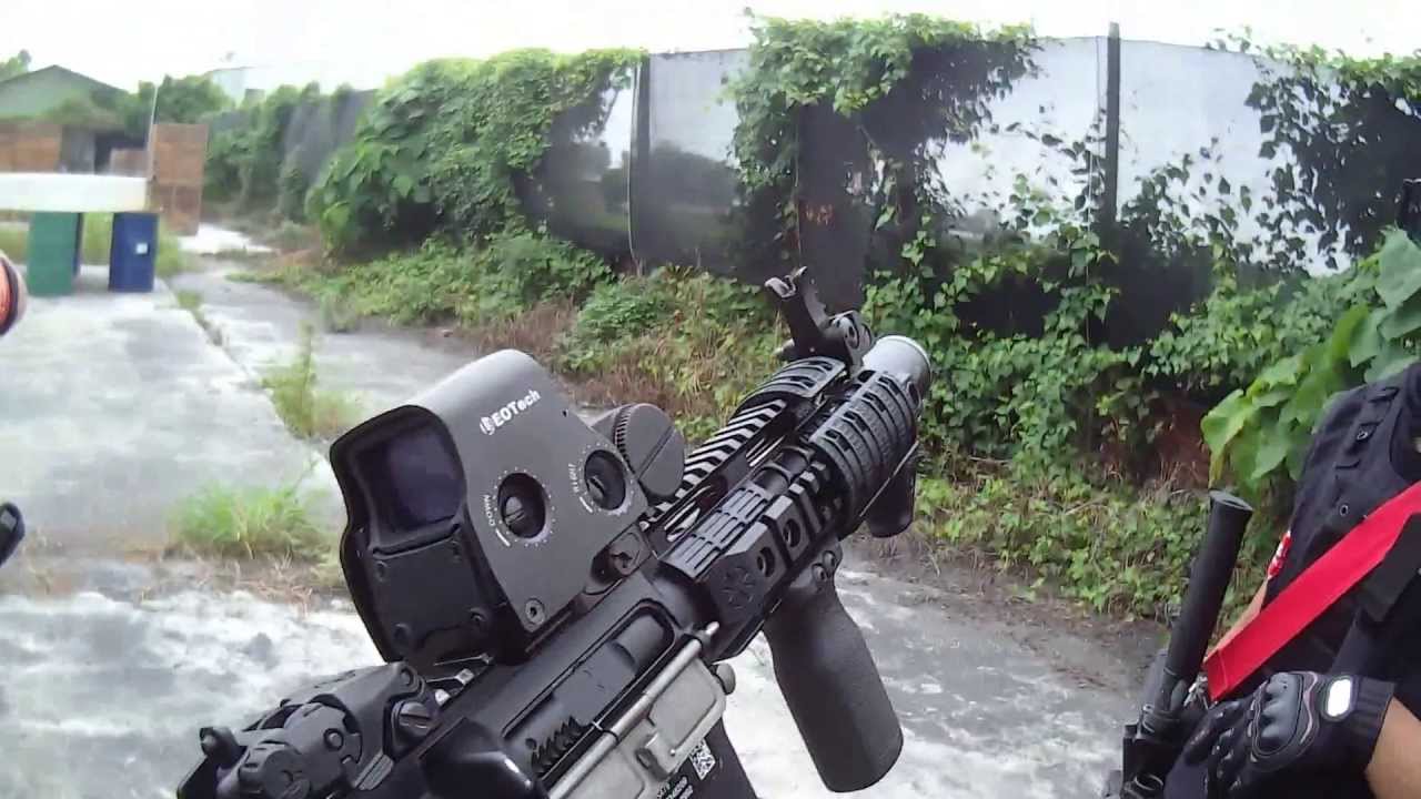 Airsoft War Game with WE M4 GBB YouTube