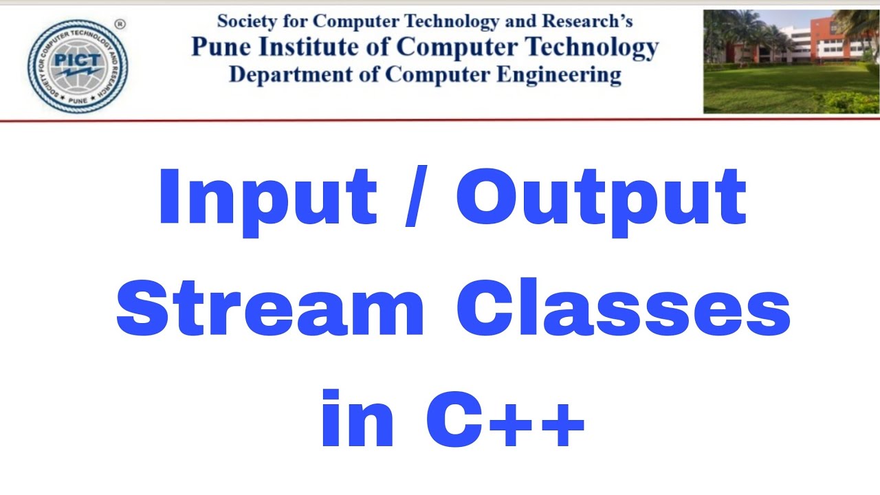 File Handling in C++ Programming | Input Output Stream Classes in C++ ...