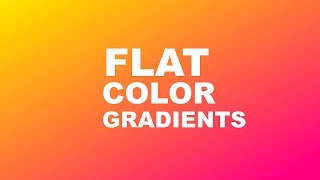 Flat Color Gradient in Microsoft PowerPoint 2016 - PowerPoint Tutorial 2017