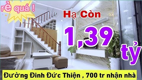 ✅Hạ còn đúng 1,39 tỷ Sổ hồng riêng biệt TT 700tr KDC Đinh Đức Thiện,Văn Long nhà Bình Chánh giá rẻ