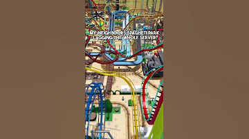 This Spaghetti Park CRASHED Me In Theme Park Tycoon 2 