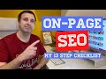 On Page SEO Checklist - Step-by-step Process For Beginners