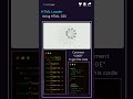 ⚡ Coolest Loader Animation You’ll See Today! | HTML & CSS Only 🔥💻 #coding #webdesign #python