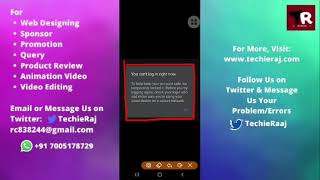 Fix Facebook Login Error We Temporary Locked Your Account Problem Solved