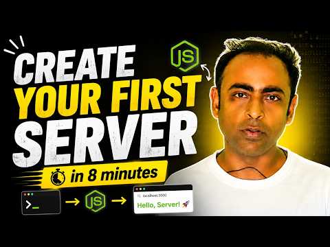 Create your First Server in 8 minutes | Backend development tutorial