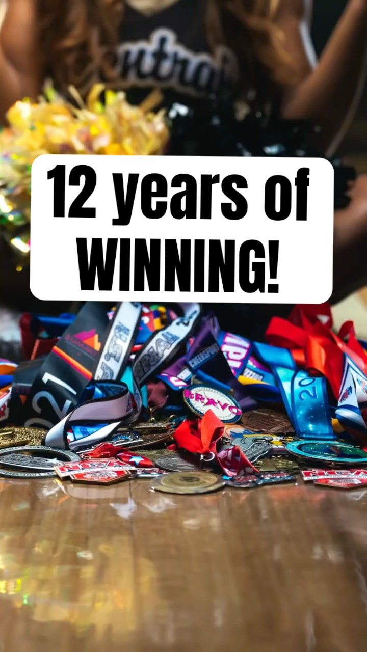 This is what winning looks like! 12 years of winning. #cheerleader #winner