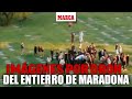 Los drones se colaron en el cementerio para emitir el entierro de Maradona I MARCA