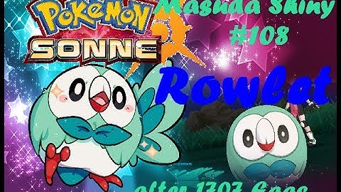 Live! Shiny Rowlet / Bauz via Masuda Method after 1707 Eggs ( Pokemon Sun )