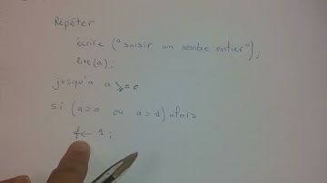 exercice 8, TD2, algorithme, factoriel.