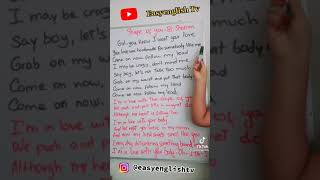 Shape of You  |ED SHEERAN|  music with lyrics  #Shorts | Lyrics Lab