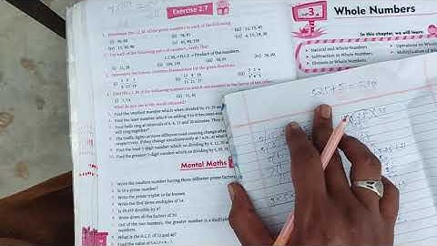 class 6th math exercise 2.7