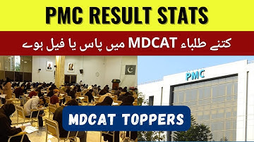 MDCAT 2022 Result Stats [Pass Fail Ratio] PMC Toppers Lists