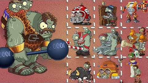 PvZ 2 Challenge - Strongman Gargantuar VS All Gargantuars & Zombies - Pvz 2 Zombie Vs Zombie