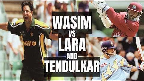 Wasim Akram vs Brain Lara and Sachin Tendulkar | Troubling the Greats | Best Swing Bowling