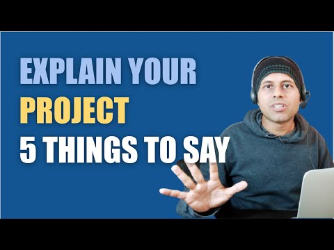 Video: How To Describe A Project