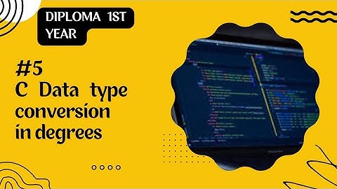 C Data type conversion in degrees #coding #video
