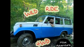 Fj55 4 Wheeling On 2500 Acre Farm To Go Camping Toyota Landcruiser Virginia River Side Cabin