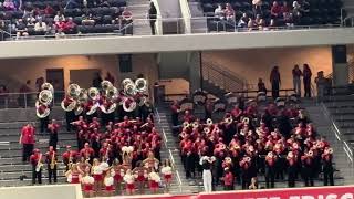 12-23-25 The UNLV Star of Nevada Marching Band play stand cheers during the Frisco Bowl.