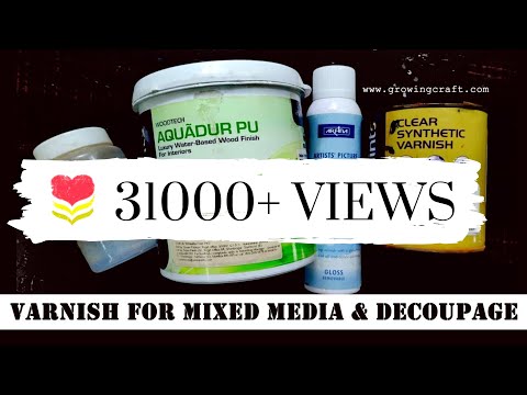 Video: What Varnish Is Used For Decoupage