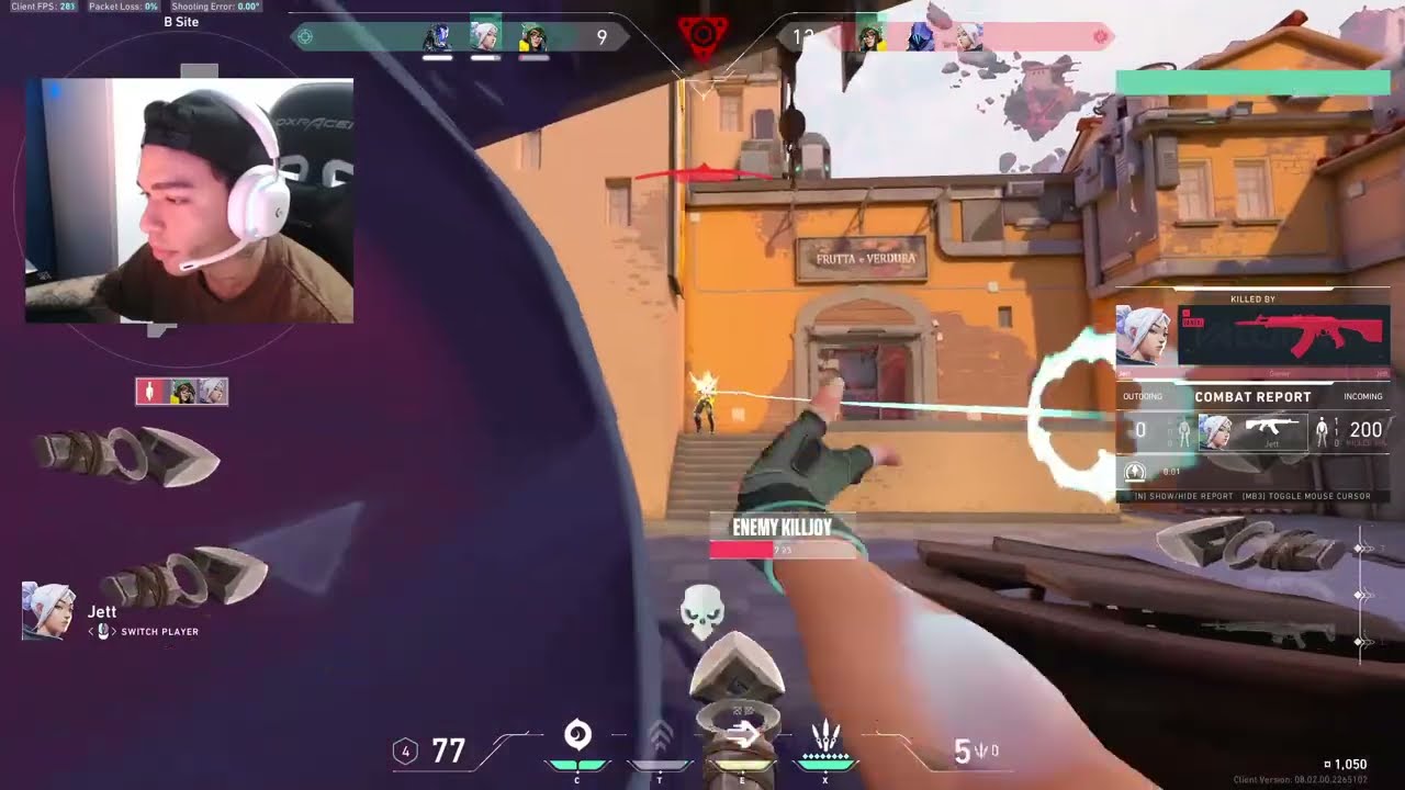 SEN pANcada's reaction to jett's blade storm Ace! unveiling the epic moment!