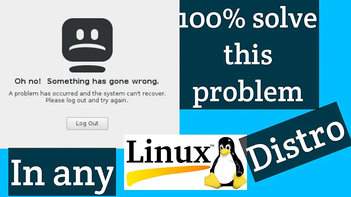 Solve system can't recover problem in any Linux  Distro!!