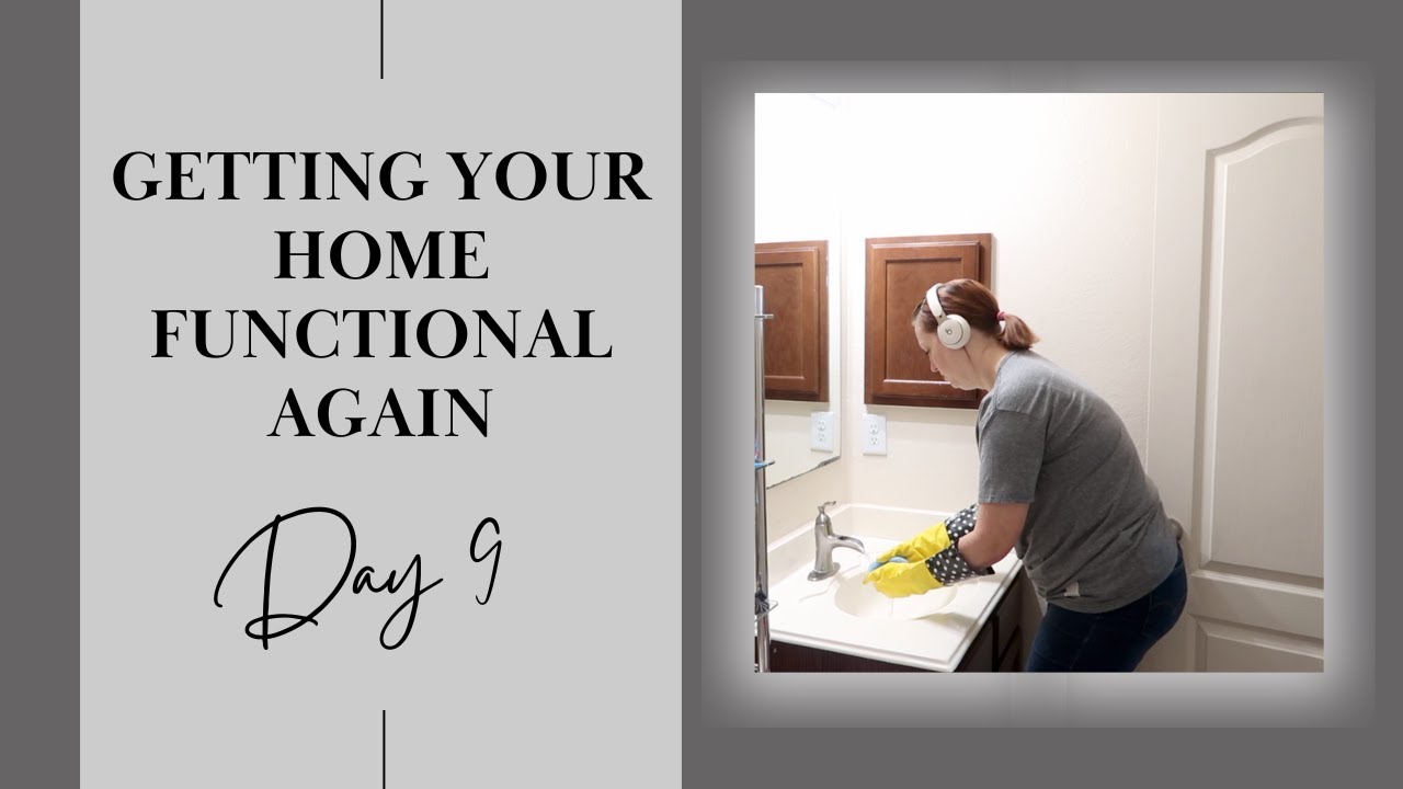 Depression & cleaning 30 days to a Comfortable & Functioning Home