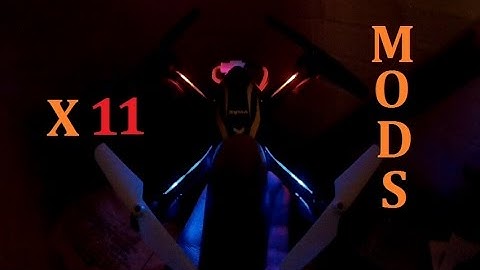 X11 MODS syma quadcopter review led tx & batt