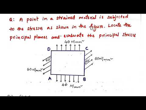Problem 4 ( case 4 ) on Principal Stresses and Strains, Mechanics of ...