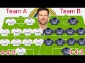 REAL MADRID POTENTIAL 4 4 2 LINE UP TEAM A VS TEAM B UNDER XABI ALONSO SEASON 2025 2026 REAL MADRID POTENTIAL 4 4 2 LINE UP TEAM A VS TEAM B UNDER XABI ALONSO SEASON 2025 2026