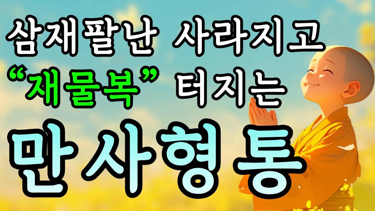 나쁜 기운이 씻겨 내려간 자리에 큰 재물과 대운이 가득 찹니다🪷삼재팔난 막아주고 만사형통 부르는 강력한 축원🙏  #운수대통 #관세음보살