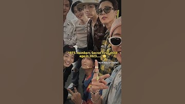 Bts members secret first child age in 2023😳 #bts #viral #army #shorts