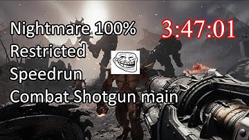 Troll World Record - DOOM: The Dark Ages Nightmare 100% Speedrun in 3:47:01