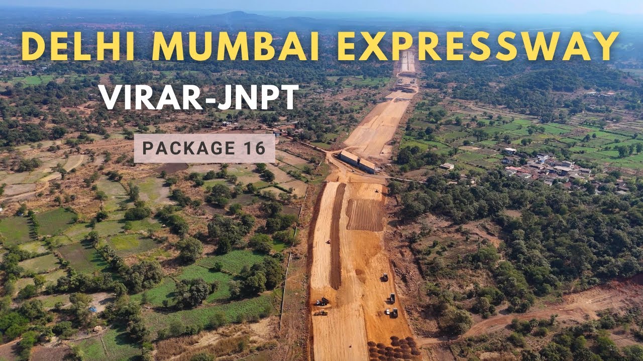 Delhi mumbai Expressway Maharashtra Progress | Package 16 | Virar Jnpt