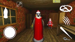 Playing As "Santa Granny" In Granny Christmas House | Door Escape Full Gameplay | Granny Mod Menu screenshot 2