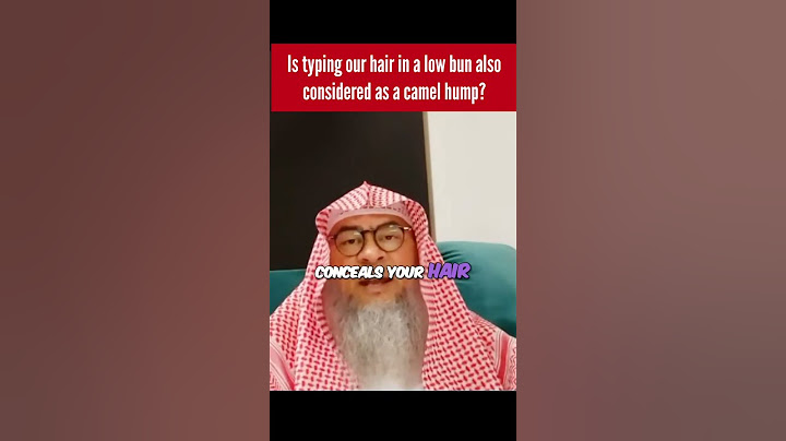 Is tying our hair in a low bun under the hijab also considered as camel hump? #islam assim al hakeem