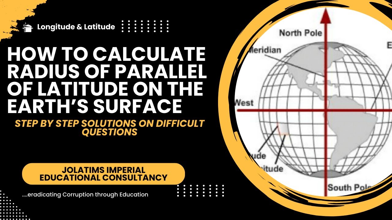 Elatides How to Calculate Radius of Parallel of Latitudes 2 - YouTube