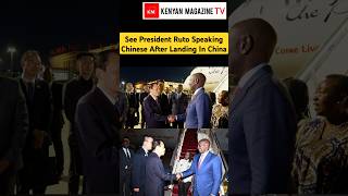 President Ruto using a translator after China Minister Liu Wei addressed him Chinese Language
