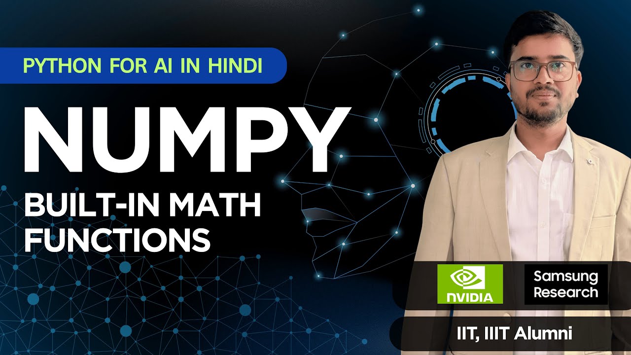 4.8 Hands-On Maths on NumPy Arrays | Built-In Maths Functions ...