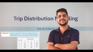 [Numerical 1] Uniform Growth Factor Method | Trip Distribution Modeling | TPE | TTM | TPM