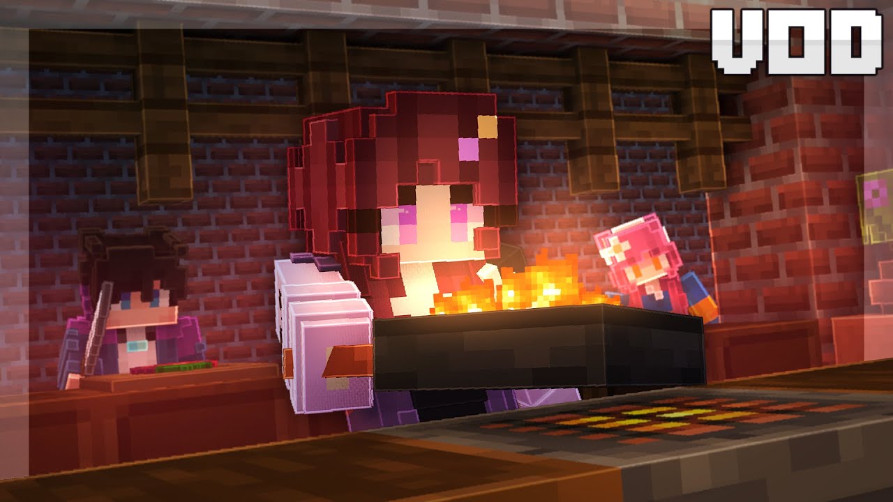 LITERALLY COOKING in Minecraft... | The Wheel's Four Days of Dirt [VOD Day 1]