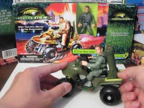 Godzilla 1998 Toy Figure All Terrain Attack Vehicle With ...