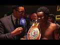 HUMBLE ABDULLAH MASON IMMEDIATELY AFTER VICTORY vs Sam Noakes