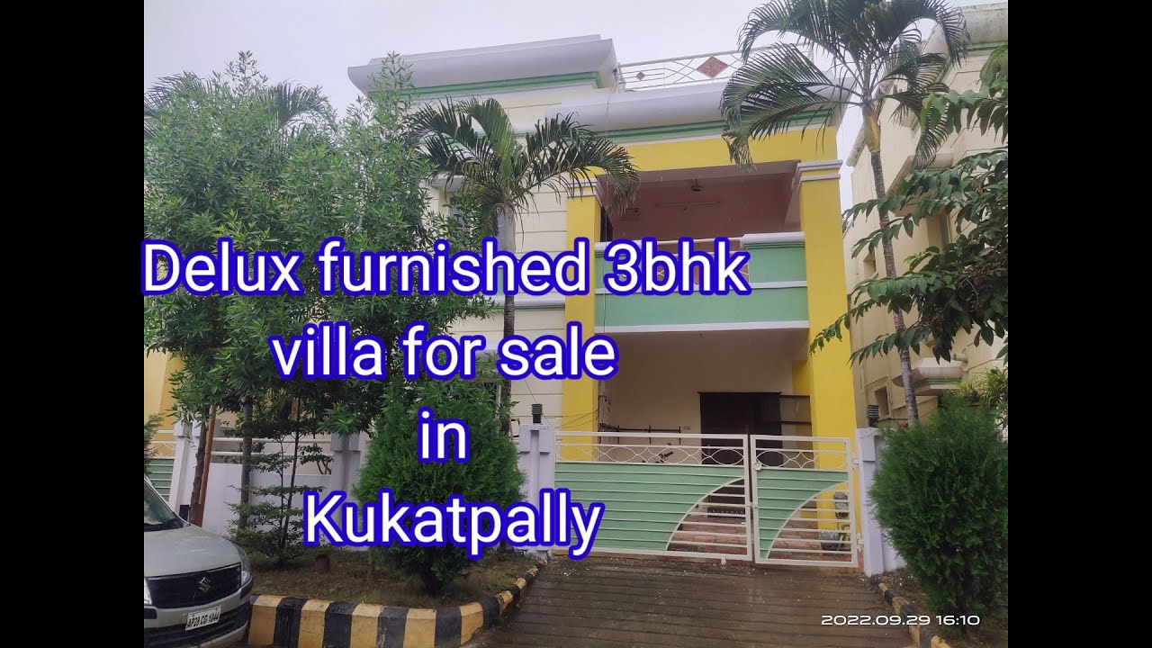 Deluxe furnished 3bhk villa for sale in Kukatpally near jntu YouTube