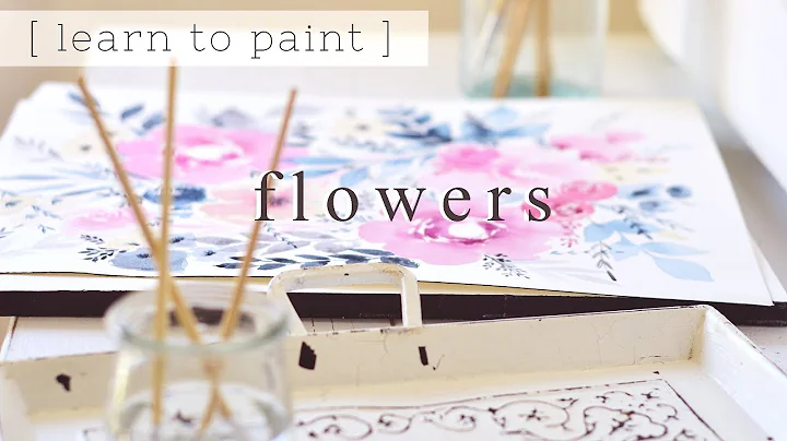 How to Paint Watercolor Flowers + Leaves