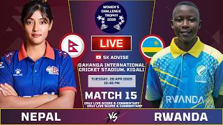NEPAL'S WOMENS VS RWANDAS WOMENS LIVE MATCH SCORE &amp; COMMENTARY | NEPAL VS RWANDA MATCH