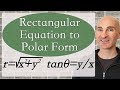 Converting Rectangular Equations To Polar Equations 
