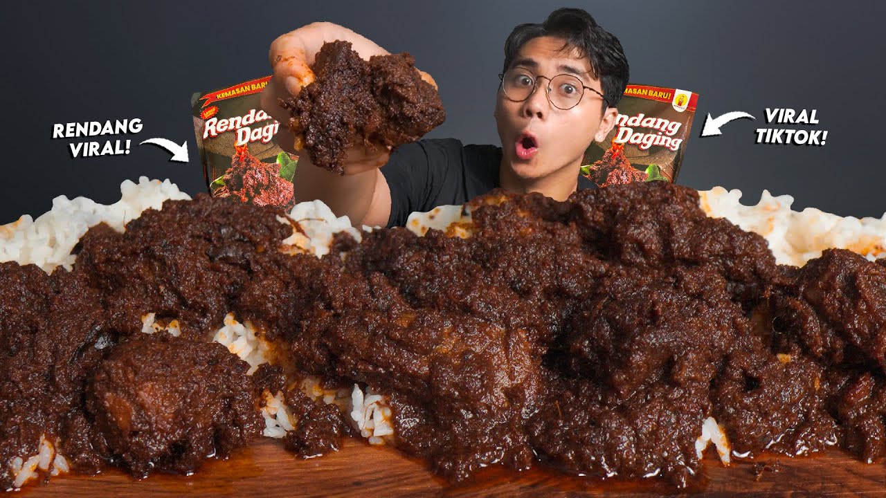 VIRAL TIKTOK!! MUKBANG RENDANG MAMA FUJI!! KOK RASANYA GINI?!🥵