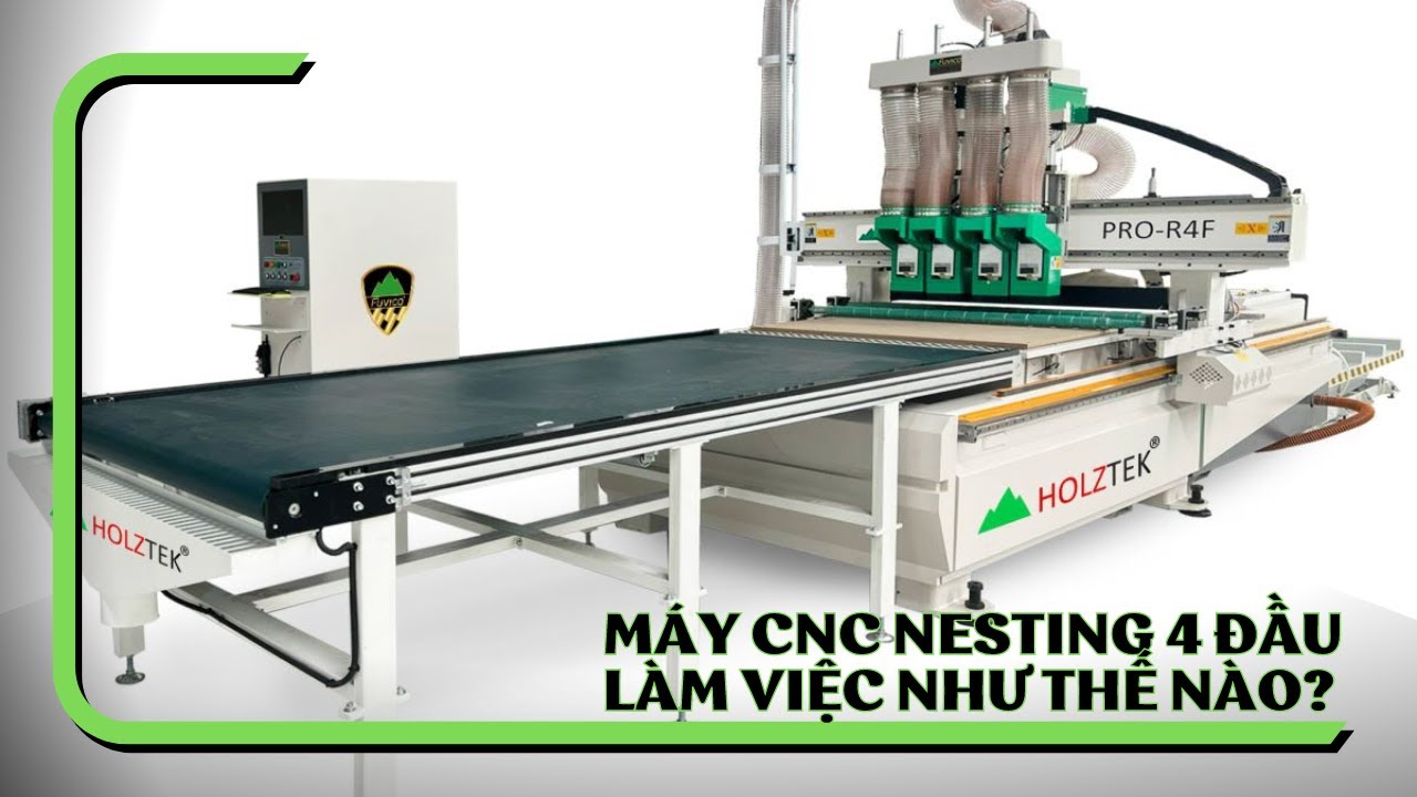 MÁY CNC ROUTER NESTING 4 ĐẦU FULL LINE PRO R4F - Sofa frame CNC cutting ...